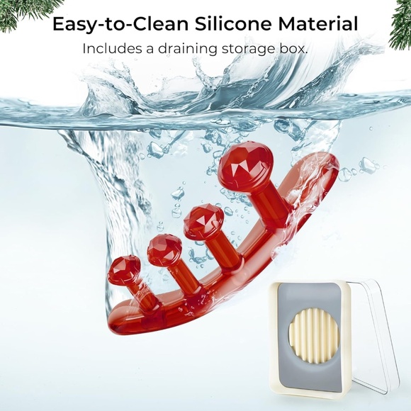 Tech Love Gel Toe Spacers Red Gem - Picture 4 of 8